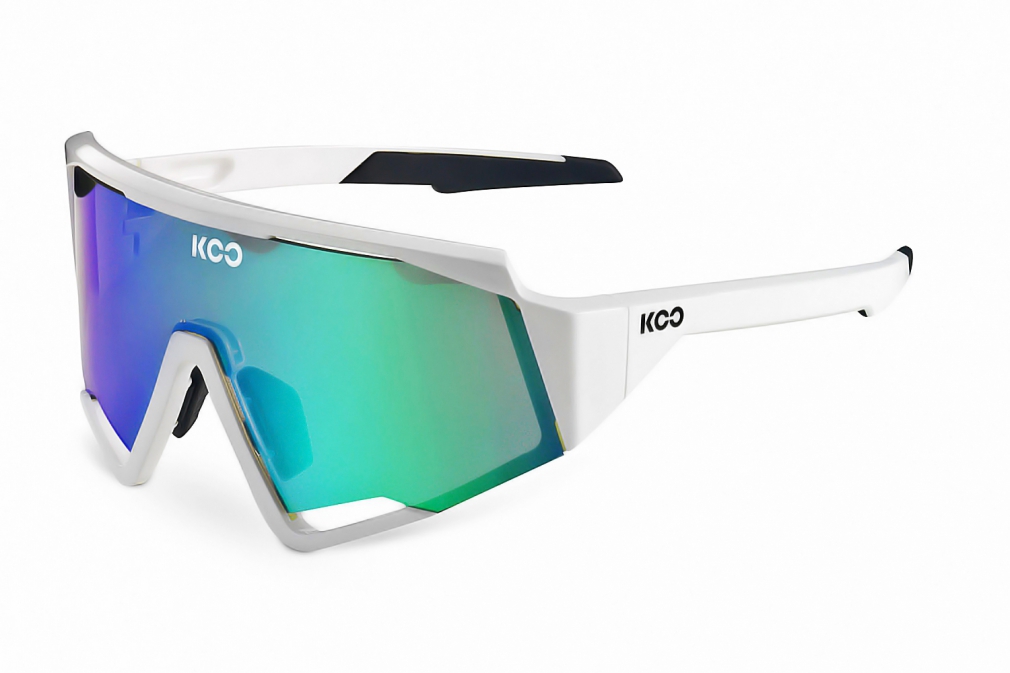 Очки солнцезащитные KOO SPECTRO (белые / зеркальные зелёные)