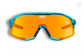 Очки солнцезащитные KOO DEMOS LUCE (прозрачные голубые/зеркальные оранжевые)