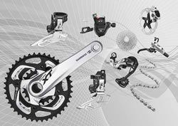 Серебристая Shimano Deore XT M780