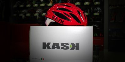 Велошлем Kask RAPIDO (оранжевый/белый)