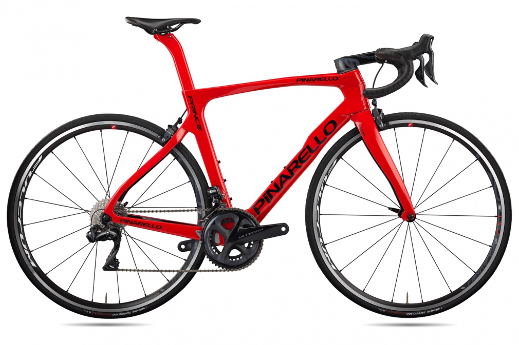 Шоссейный велосипед Pinarello PRINCE TICR RED Shimano ULTEGRA R8000 Fulcrum RACING 500 (2021)