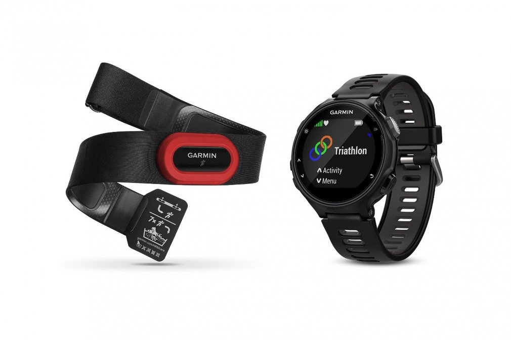 Спортивные часы Garmin FORERUNNER 735XT HRM RUN (чёрные)