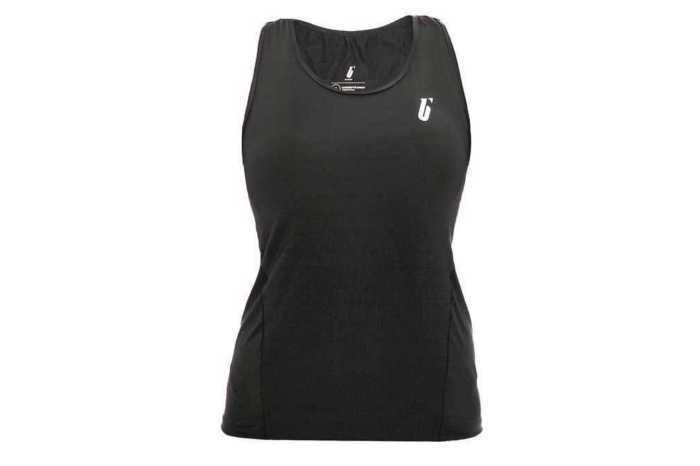 Беговая майка BIVIUM ЧЁТКИЙ ПЕЙС (женская, чёрная)