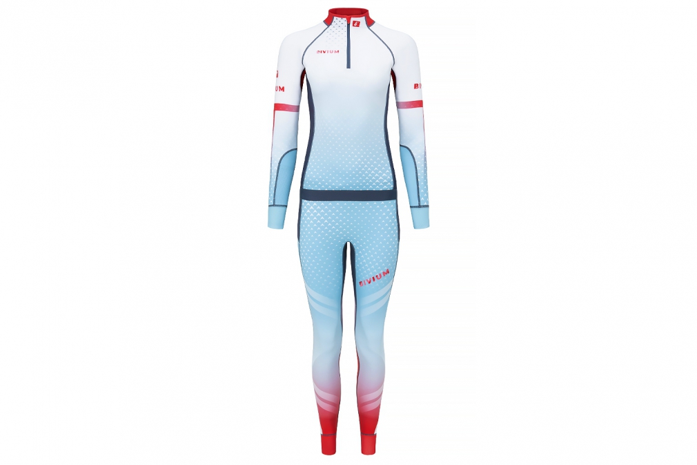 Костюм BIVIUM ЭНЕРГИЯ 2.0 (женский, белый/голубой/красный)