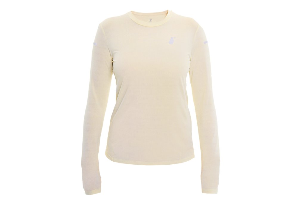 Беговая майка BIVIUM ЛОНГСЛИВ ЛАЙТ (женская, молочная)