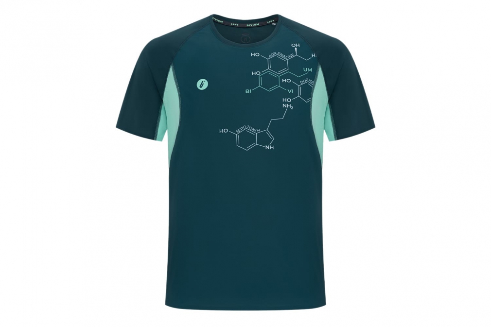 Беговая майка BIVIUM ТЕМП 3.0 (сине-зелёная)