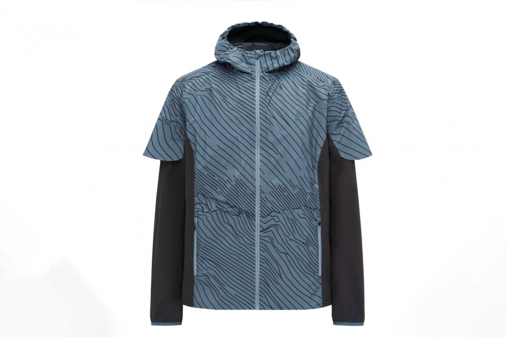 Беговая куртка BIVIUM ВЕКТОР 1.0 (мужская, чёрная/серая)