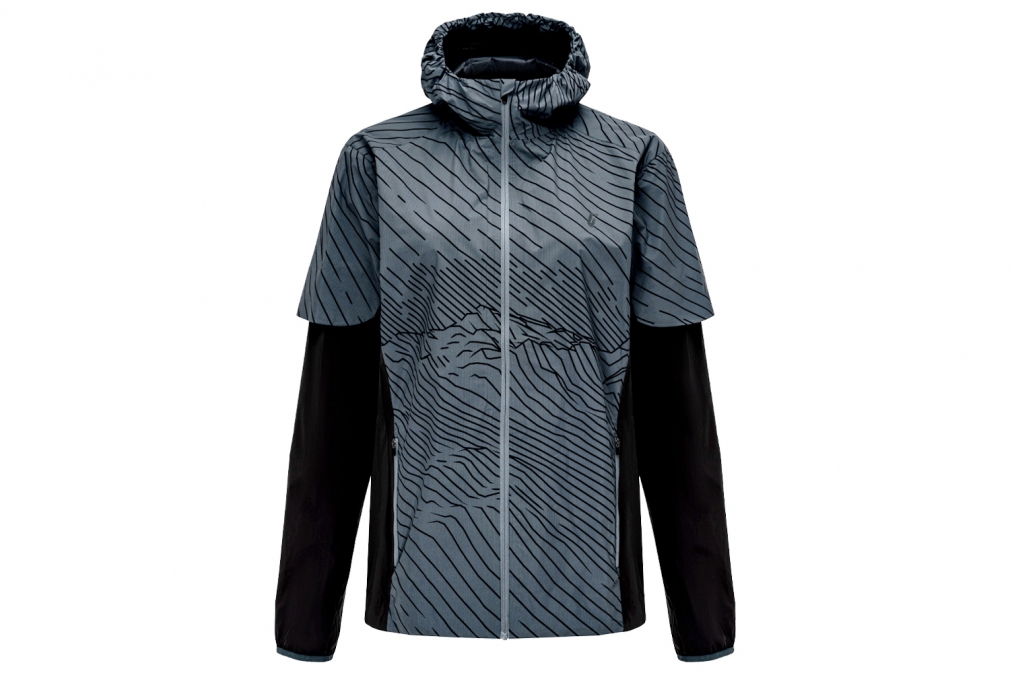 Беговая куртка BIVIUM ВЕКТОР 1.0 (женская, чёрная/серая)