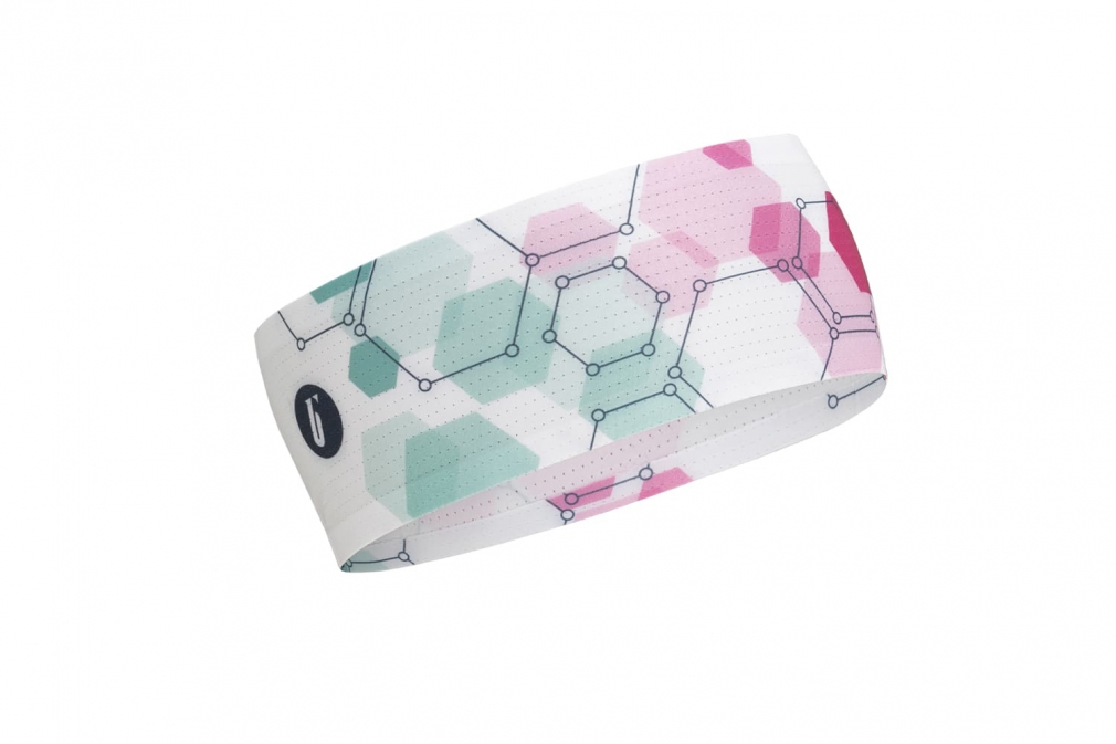 Повязка на голову BIVIUM HEADBAND 101/126 (мятная/розовая)