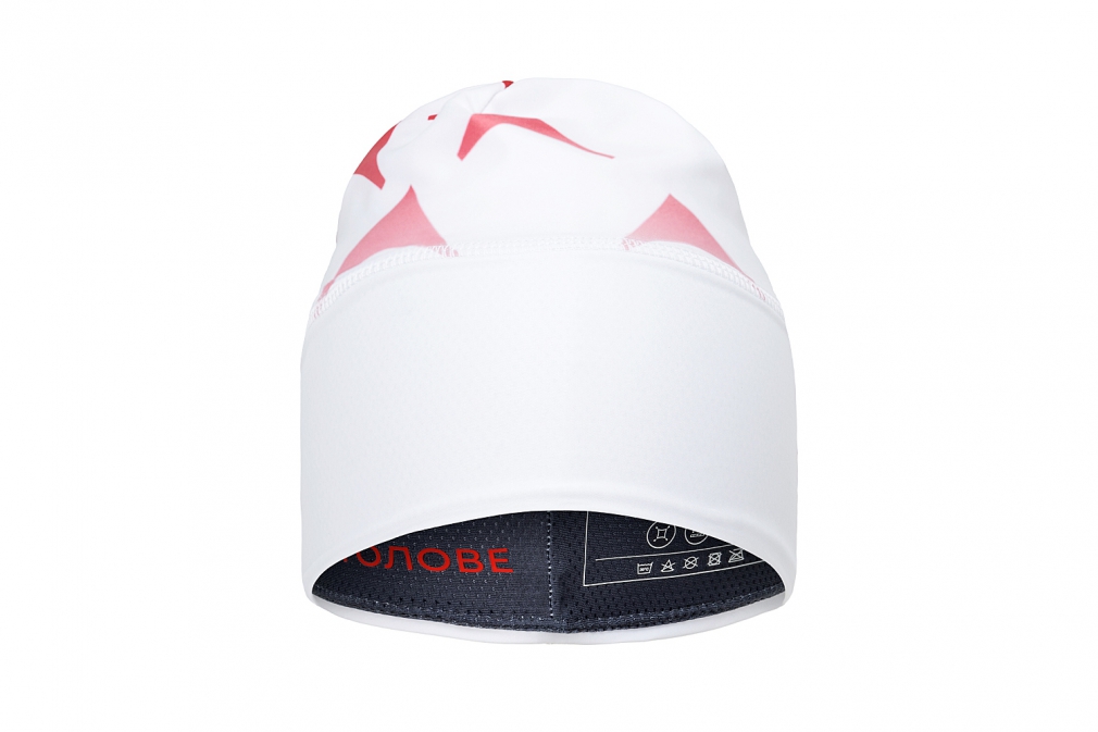Лыжная шапка BIVIUM ЭНЕРГИЯ 3.0 (белая/красная)