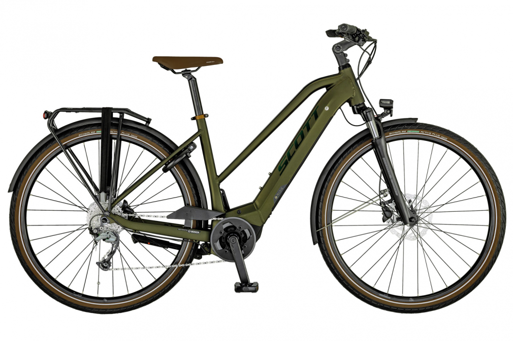 Велосипед SCOTT SUB SPORT ERIDE 30 LADY (зелёный) Shimano Alivio Shimano Cross X17 (2021)