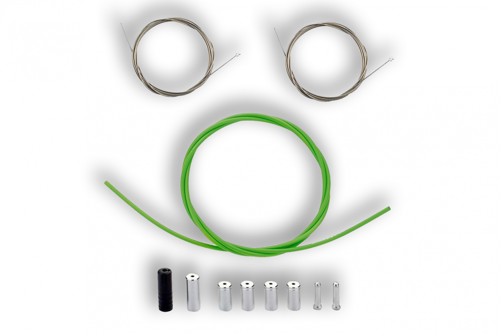 Тросики переключения Shimano PTFE CABLE SET (зелёные)