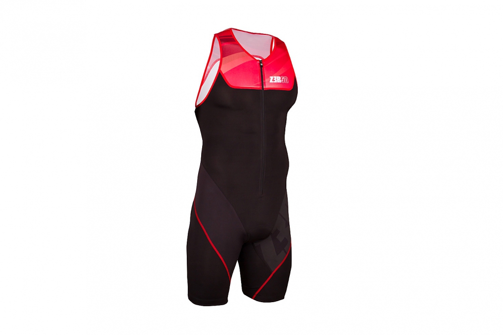 Стартовый комбинезон Zerod START TRISUIT FRONT ZIP blk/red