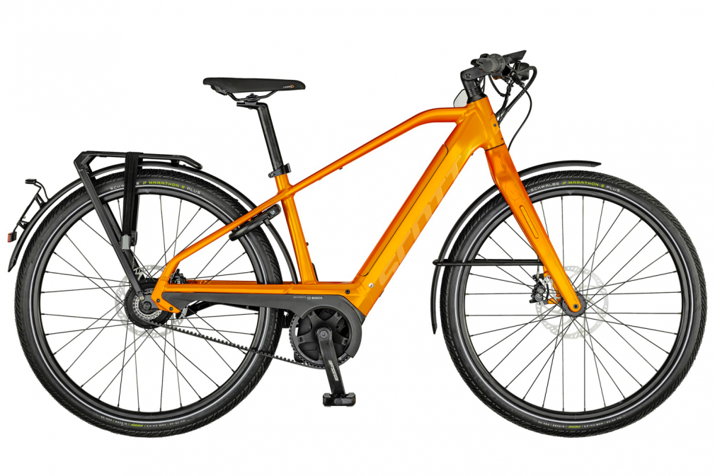 Велосипед SCOTT SILENCE ERIDE EVO SPEED (оранжевый) ENVIOLO SP/SDX SYNCROS RYOT DISC (2021)
