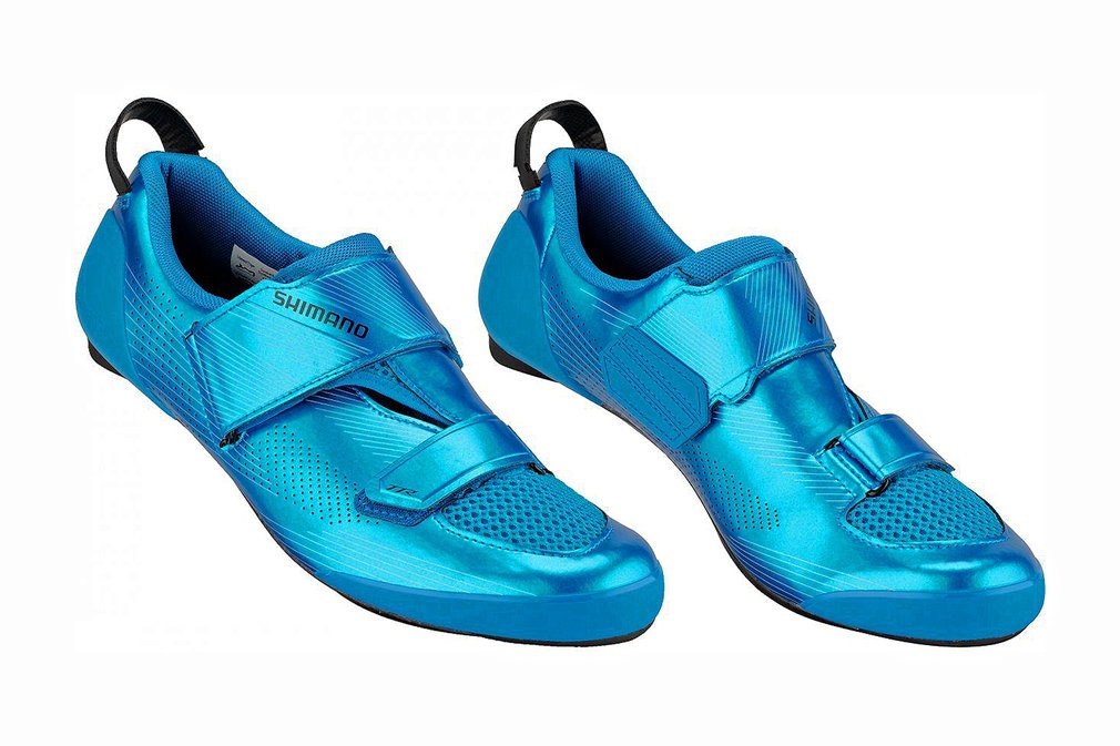 Велотуфли для триатлона Shimano SH-TR901 голубые