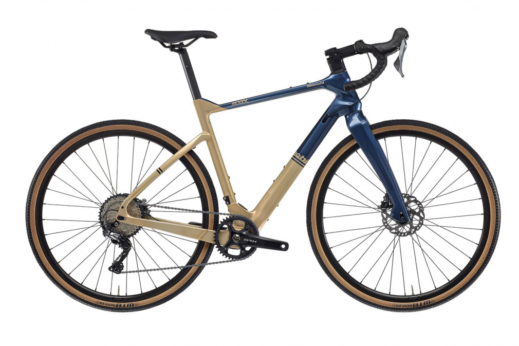 Гравел-байк Bianchi ARCADEX (gold-blue) Shimano GRX600 AlexRims GD24 DB (2023)