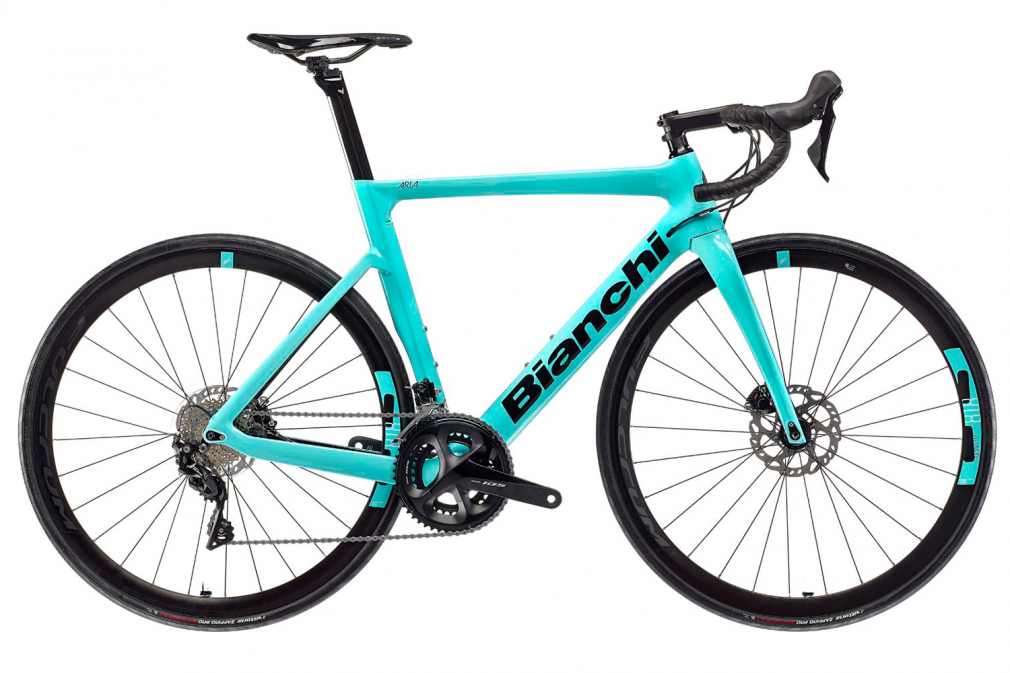 Велосипед Bianchi ARIA (Celeste) Shimano 105 R7020 VELOMANN VR30 DISC (от Vision) (2023)