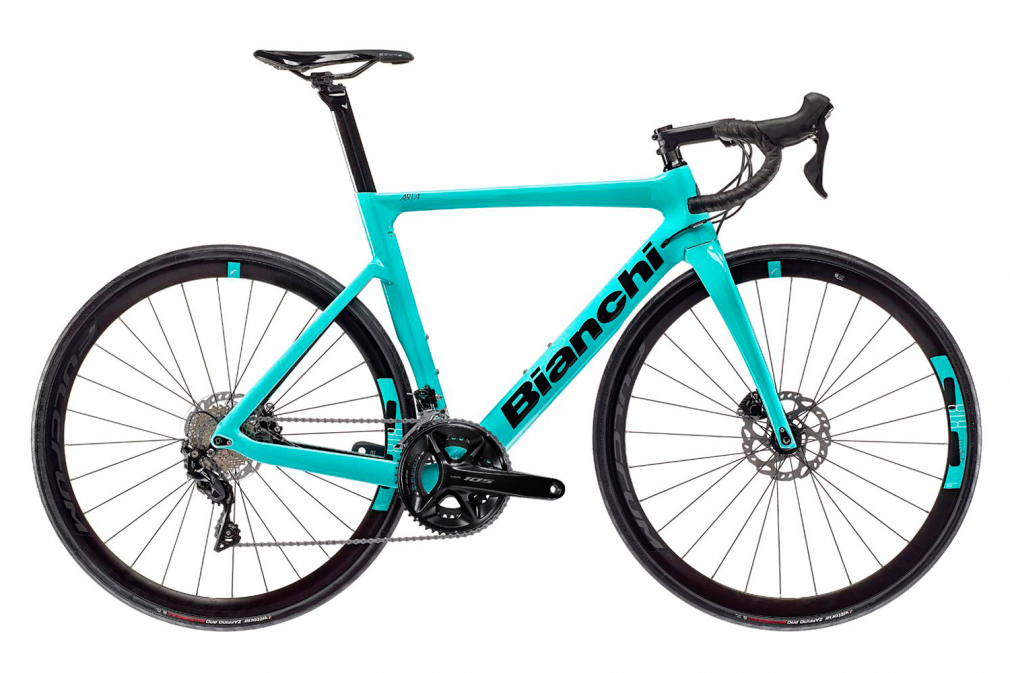 Велосипед Bianchi ARIA Di2 (Celeste) Shimano 105 Di2 FULCRUM RACING 818 DB (2023)