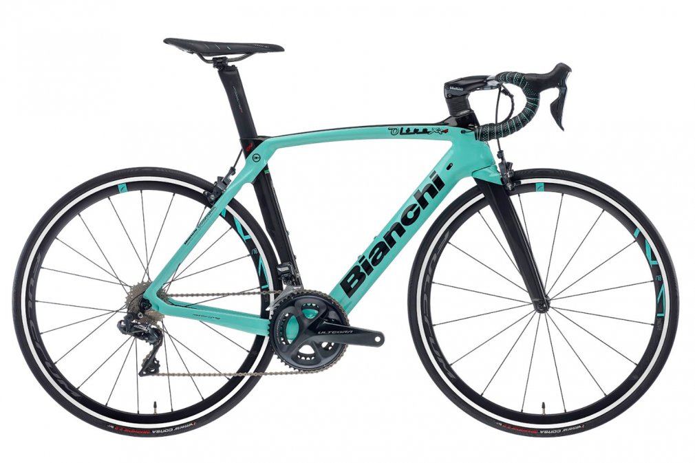 Шоссейный велосипед BIANCHI OLTRE XR4 Ultegra (Celeste/Black) SHIMANO ULTEGRA R8000 VISION TRIMAX 35 (2021)