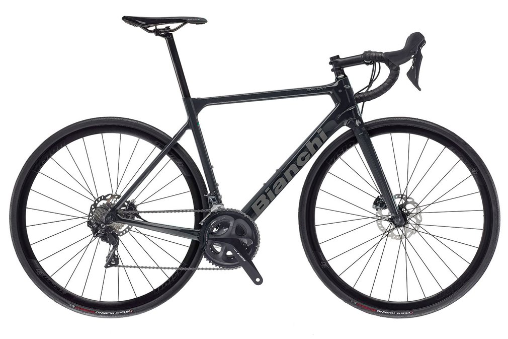 Шоссейный велосипед BIANCHI SPRINT 105 (Black) SHIMANO 105 R7020 VELOMANN VR30 (2023)