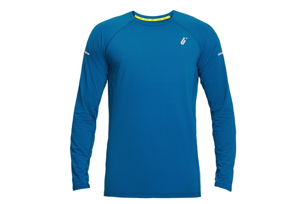 Беговая майка BIVIUM ЛОНГСЛИВ ЛАЙТ (мужская, голубая)