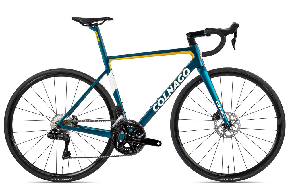 Велосипед COLNAGO V3 DISC (голубой) SHIMANO 105 DI2 12s FULCRUM RACING 600 (2022)