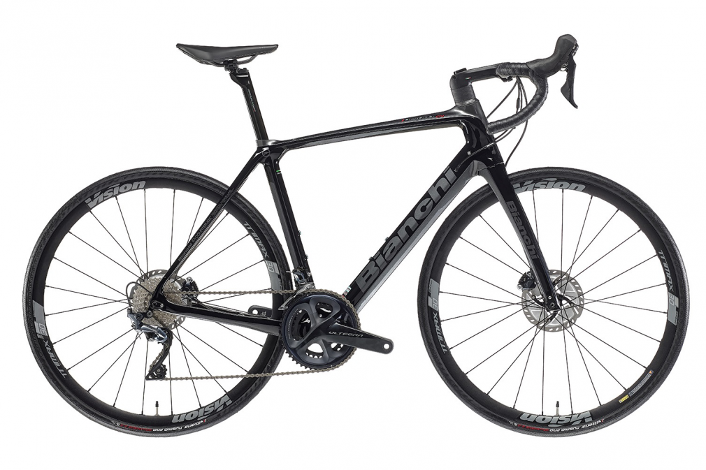 Шоссейный велосипед Bianchi INFINITO CV DISC (Black) Shimano ULTEGRA R8000 Vision TRIMAX 30 DB (2021)