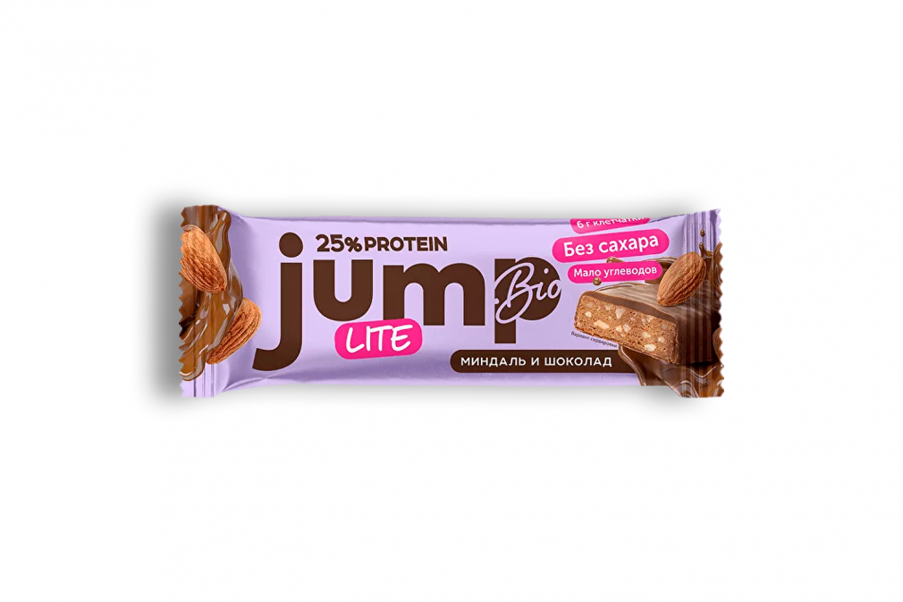 Протеиновый батончик JUMP LITE (миндаль и шоколад)