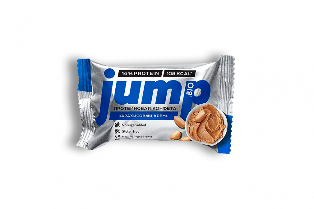 Протеиновая конфета JUMP PROTEIN (арахисовый крем)