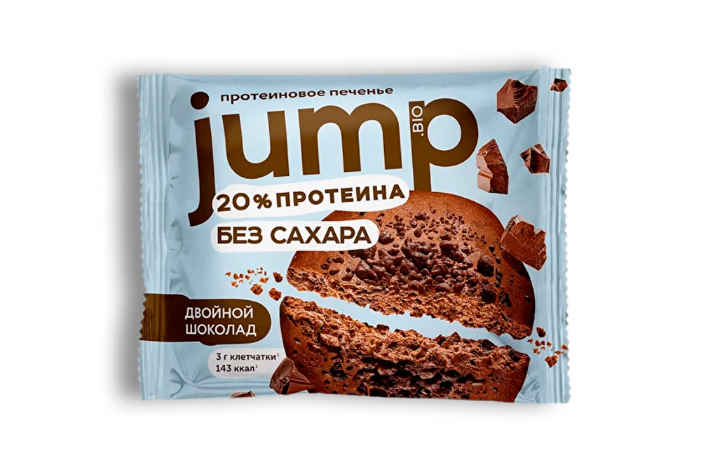 Протеиновое печенье JUMP COOKIE (двойной шоколад)