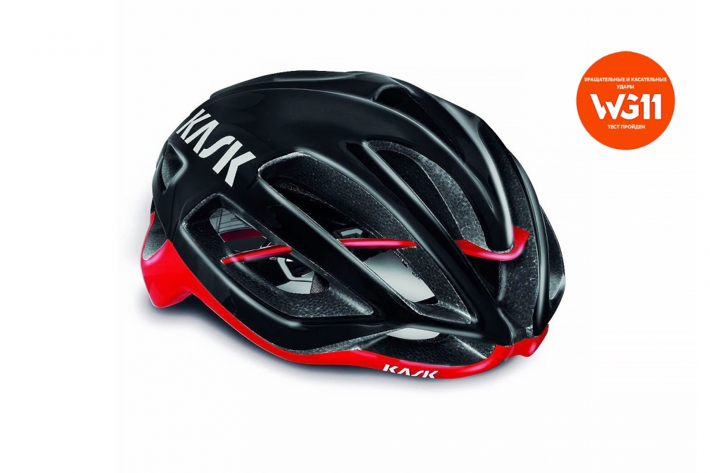 Велошлем Kask PROTONE (чёрно-красный)