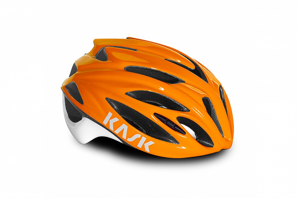 Велошлем Kask RAPIDO (оранжевый/белый)