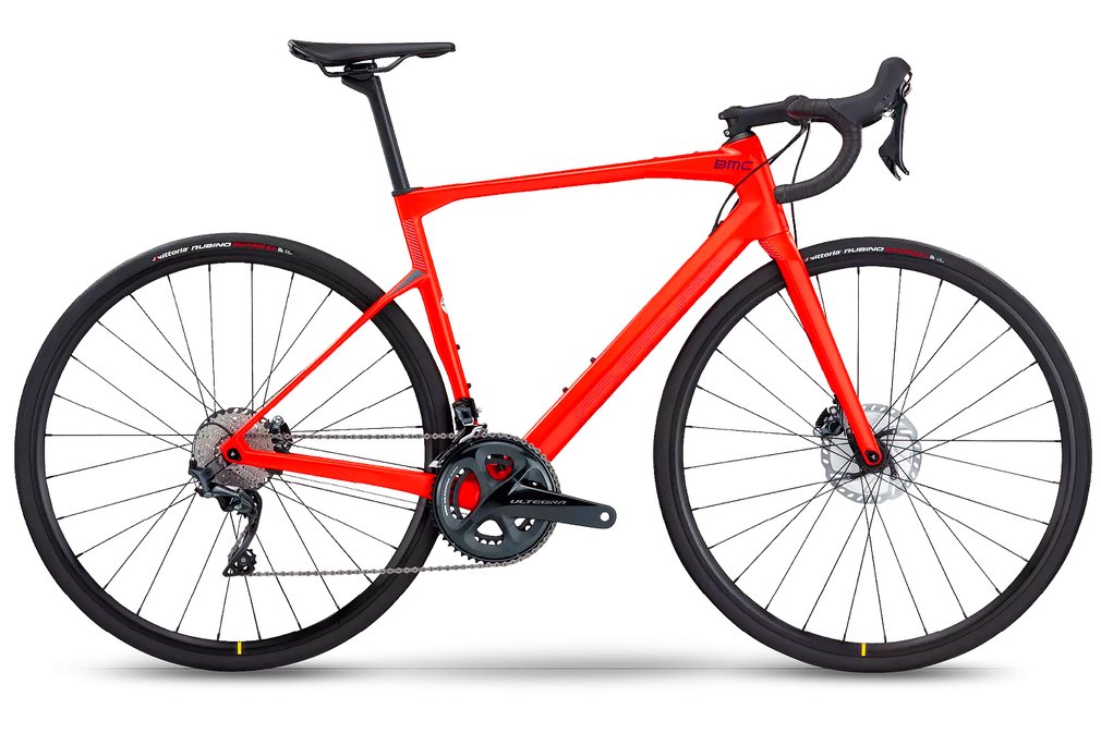 Велосипед BMC ROADMACHINE FIVE (Red/Blue/Petrol) SHIMANO ULTEGRA MAVIC OPEN DISC (2022)