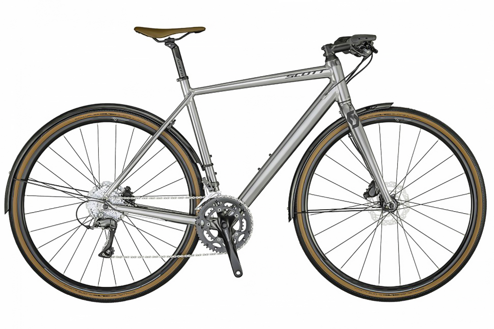 Велосипед SCOTT METRIX 30 EQ (серебристый) SHIMANO CLARIS 8s SYNCROS RACE 24 DISC (2021)