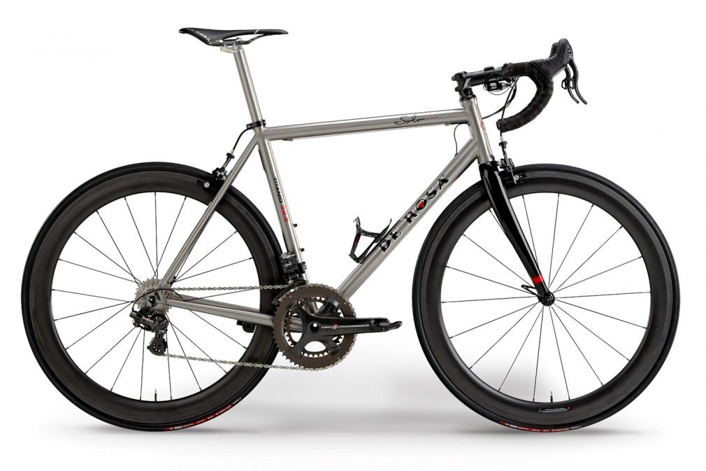 Винтажный велосипед De Rosa TITANIO SOLO Shimano ULTEGRA 6870 Di2 Fulcrum RACING ZERO CARBON (2017)