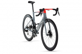 Шоссейный велосипед BMC TEAMMACHINE R01 THREE (серый/красный) SRAM Force eTap AXS 2x12 CRD-501 SL (2024)