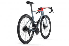 Шоссейный велосипед BMC TEAMMACHINE R01 THREE (серый/красный) SRAM Force eTap AXS 2x12 CRD-501 SL (2024)