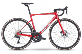 Шоссейный велосипед BMC TEAMMACHINE SLR ONE (красный/серебристый) SHIMANO ULTEGRA Di2 12s BMC CRD-351 (2023)