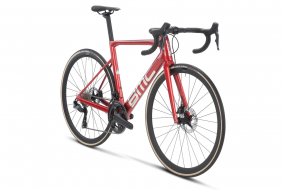 Шоссейный велосипед BMC TEAMMACHINE SLR ONE (красный/серебристый) SHIMANO ULTEGRA Di2 12s BMC CRD-351 (2023)