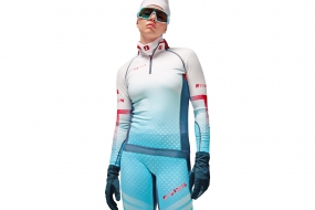 Костюм BIVIUM ЭНЕРГИЯ 2.0 (женский, белый/голубой/красный)