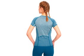 Беговая футболка BIVIUM ГОРКИ (женская, голубая)
