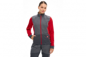 Женская куртка BIVIUM КЛАССИК 2.0 (женская, серая/красная)