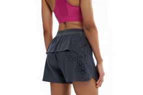 Беговые шорты BIVIUM КРОСС 3.0 (женские, серые)
