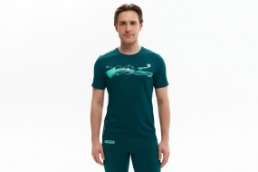 Беговая майка BIVIUM ТАЙМ 2.0 (мужская, сине-зелёная)