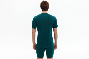 Беговая майка BIVIUM ТАЙМ 2.0 (мужская, сине-зелёная)