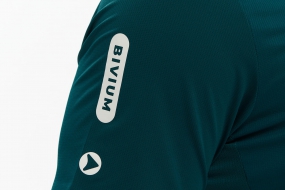 Беговая майка BIVIUM ТАЙМ 2.0 (мужская, сине-зелёная)