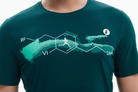 Беговая майка BIVIUM ТАЙМ 2.0 (мужская, сине-зелёная)