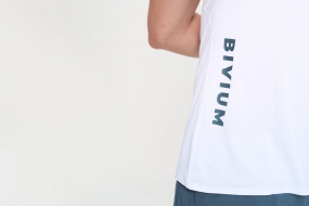 Беговая майка BIVIUM ТЕМП 2.0 (мужская, белая)