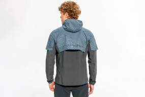 Беговая куртка BIVIUM ВЕКТОР 1.0 (мужская, чёрная/серая)