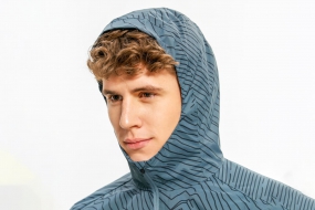 Беговая куртка BIVIUM ВЕКТОР 1.0 (мужская, чёрная/серая)